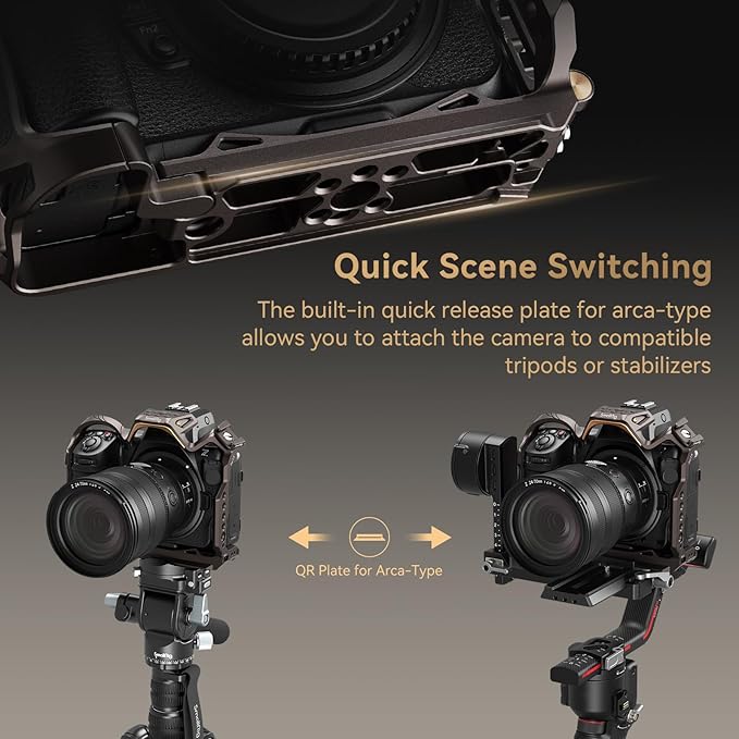 SmallRig Night Eagle Z8 Camera Cage Kit for Nikon Z 8, Aluminum Alloy Full Camera Cage, with Quick Release Plate for Arca-Swiss and Cold Shoe Mount for Microphone and Light - 4317