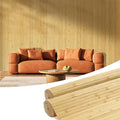 OUZUGIE 2 Pack 96x48 Inch Natural Bamboo Wall Panel – Natural Pole Wrap Paneling for Walls, Ceilings, Cabinets, Furniture – Ideal for Bedroom, Living Room & Office DIY Decor