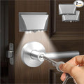 RADIXIUM Silver 2 Pack Motion Sensor Keyhole Light - Automatic on/Off Infrared LED, Suitable for Front Doors, corridors, Stairs in The Dark | 3-Way Installation（Magnetic Suction、Adhesive and Screw）