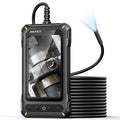 Anykit Borescope Inspection Camera with Light, Industrial Endoscope Camera with 0.3 Slim Probe, 4.3” HD Screen Digital Snake Cam, Semi-Rigid Cable Bore Scope for Pipe, Engine, Inside Wall(16.5 FT)