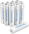 POWEROWL AAA Rechargeable Batteries, High Capacity Triple A Batteries 1000mAh 1.2V NiMH Low Self Discharge HR03, 12 Pack