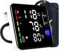 GUAEVER Blood Pressure Monitor Rechargeable Upper Arm Blood Pressure Monitors for Home Use Large Screen Bp Machine with 8.7"-16.5" Bp Cuff, 2x120 Memory, Voice Broadcast Bp Monitor (Black)