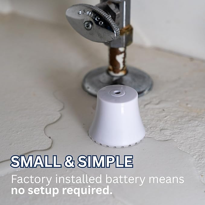 Flood Buzz Small Water Leak Alarm 6-Pack | Ready to Use Right Out of The Box, No Setup Required