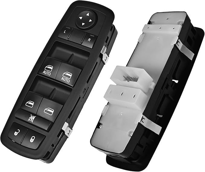 Master Power Window Switch Driver Side- 8Pins + 3Pins - Compatible with 2011 2012 2013 Dodge Durango Window Control Switch Replaces 68086693AC 68086693AD 68086693AE