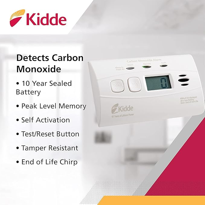 Kidde Smoke & Carbon Monoxide Detectors with 10-Year Battery