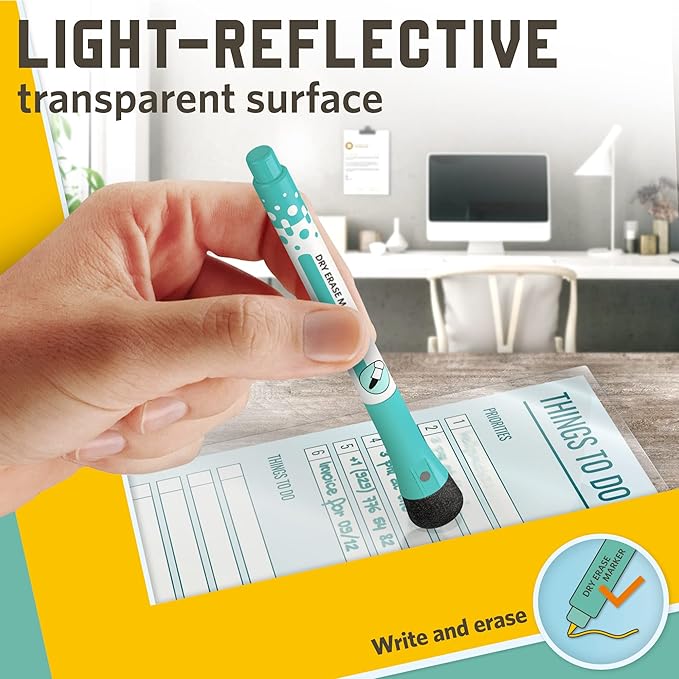 Thermal Laminating Pouches, 9 x 11.5 Inches, 3 Mil Thick, 30 Pack of Glossy Laminator Pouches, Suitable for Letter Size Laminating Sheets 8.5 x 11