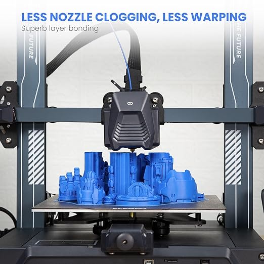 ELEGOO PLA Filament 1.75mm Sky Blue 1KG, 3D Printer Filament Dimensional Accuracy +/- 0.02mm, 1kg Cardboard Spool(2.2lbs) 3D Printing Filament Fits for Most FDM 3D Printers