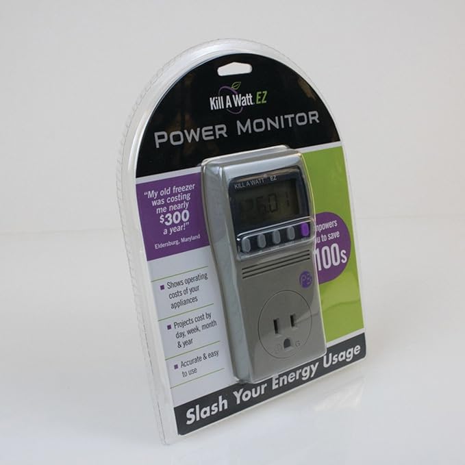 P3 International P4460 Kill A Watt EZ Electricity Usage Monitor, grey (3-Pack)