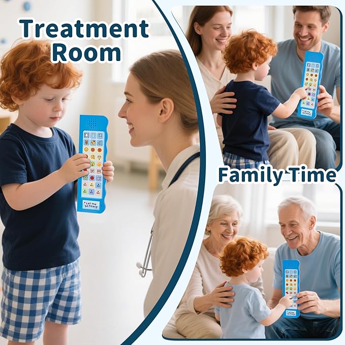 KidBloom AAC Device for Autism, Communication Device for Nonverbal Kids with 6 Programmable Buttons & Adjustable Volume, Sensory Toys for Autistic Kids Ages 3-7