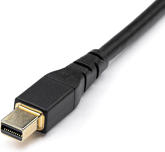 StarTech.com 6ft (2m) VESA Certified Mini DisplayPort to DisplayPort 1.4 Cable - 8K 60Hz HBR3 HDR - Super UHD mDP to DP 1.4 Cord - Slim (34 AWG) Ultra HD 4K 120Hz - Monitor/Video Cable (DP14MDPMM2MB)