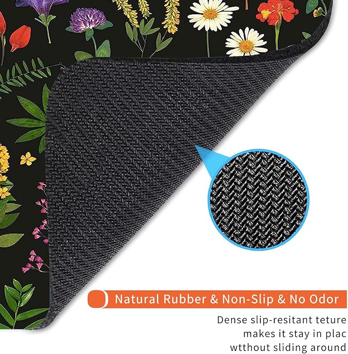 Armanza Square Mouse Pad Flowers,Personalized Premium-Textured Custom Mouse Mat Design,Washable Mousepad Cloth,Non-Slip Rubber Base Computer Mouse Pads for Wireless Mouse