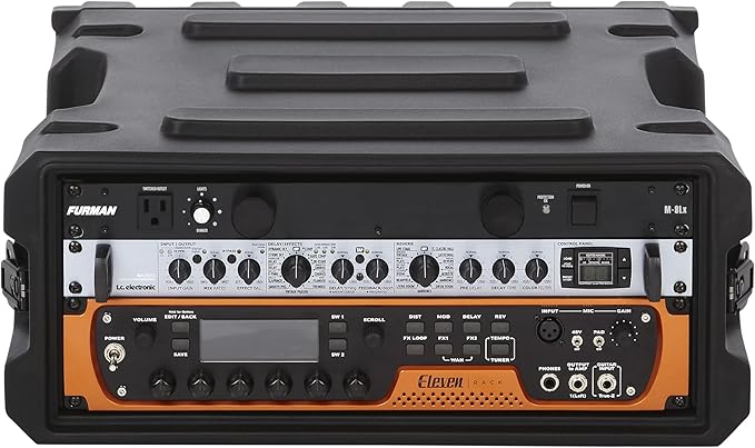 Gator Cases Pro Series Rotationally Molded 4U Rack Case with Standard 19" Depth, Made in USA (G-PRO-4U-19)