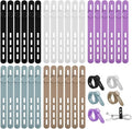 30 Pcs Cable Ties ，Silicone Cable Ties, Reusable Cord Organizer for Charger Cables, Hair Dryer, Home & Office, Flexible Cord Wraps for Electrical Wires (30 Pcs Cord Organizer)