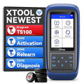 XTOOL TP150 TPMS Programming Tool, Universal TPMS Relearn/Reset/Activate Tool(315/433MHz), Tire Sensor Programmer for XTOOL TS100 Only, Tire Pressure Monitoring System Diagnostic Tool