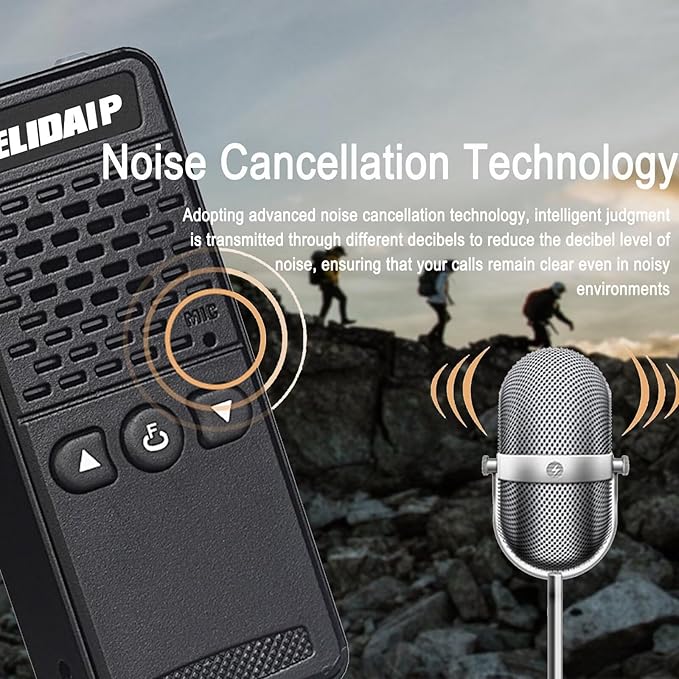 ELIDAIP T-M2 Super Mini Walkie Talkies for Adults,Rechargeable Walkie Talkies,Portable Two Way Radios for Restaurant,Camping,Running,Hotels,Hiking,Supermarket,Shopping Malls,White 2 Pack
