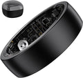 S SECRETTOP Smart Health Ring for Men Women, Fitness Tracker Ring with Sleep Monitoring, Heart Rate, SpO2, IP68 Waterproof, Step Counter Calorie Tracker Health Rings (Black 7)