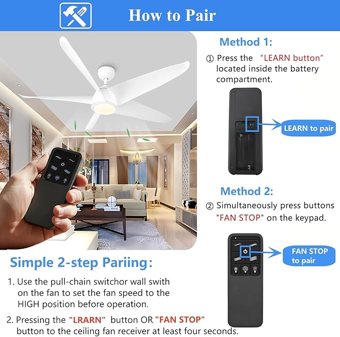 Replacement Remote for Westinghouse Ceiling Fan Remote 7787900 7788200, 4-Speed Dimming Fan Remote Control with Backlit Buttons,Easy to Set with Mount Holder-Remote only