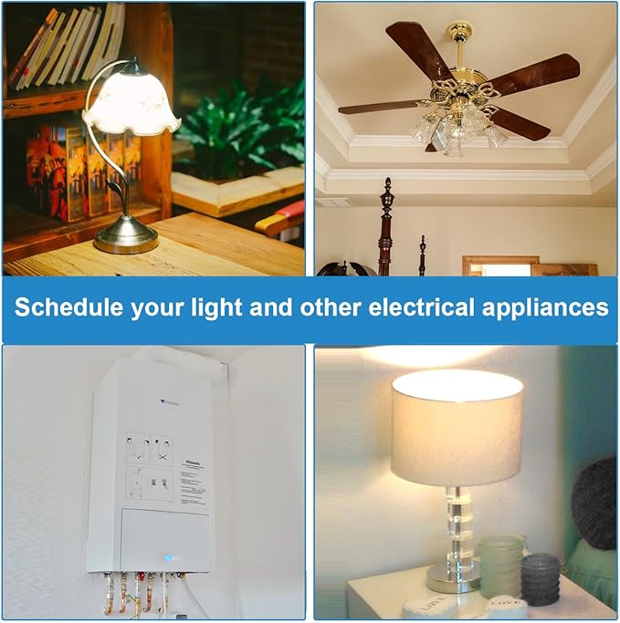 DEWENWILS Indoor in Wall Timer Switch for Light, Single-Pole,7 Day, 7 ON/Off Settings, DST RDM Mode, Programmable Digital Switch Timer for Lights, Fans, Motors, Neutral Wire Required, ETL Listed