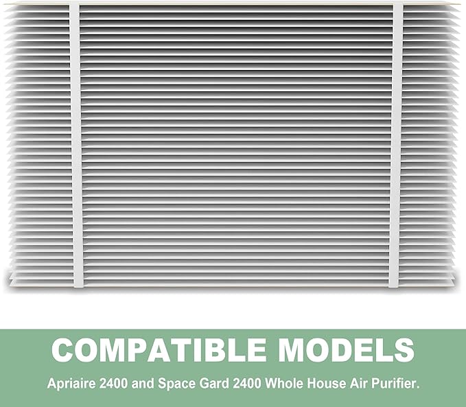 （1 Pack）401 Filter Replacement Compatible with AprilAire 2400, Space-Gard 2400 Whole-House Air Purifier, MERV-10 Furnace Filter, 16x25x6 Air Filter