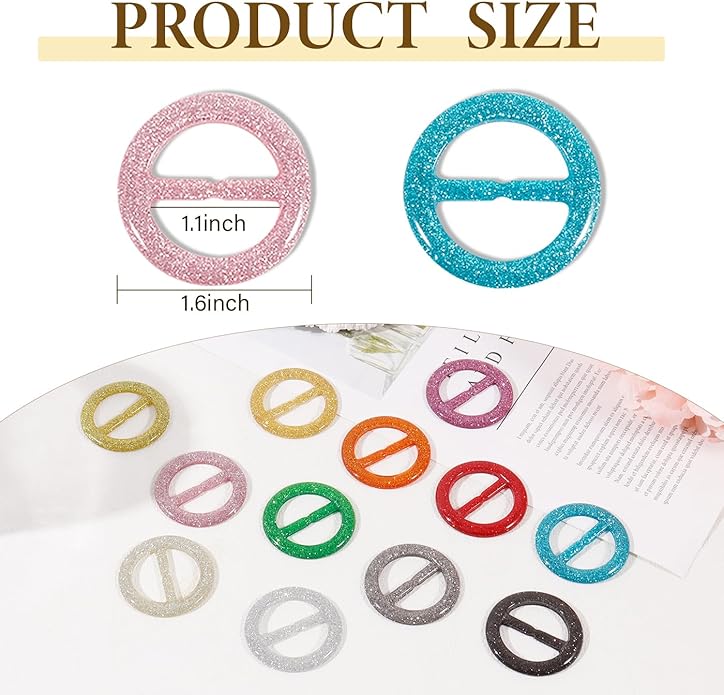 T-Shirt Clips 9 PCS, Clothes Corner Knotted Button, Fashion Alloy Pearl Rhinestone Circle Clip Buckle Round Shirt Silk Scarf
