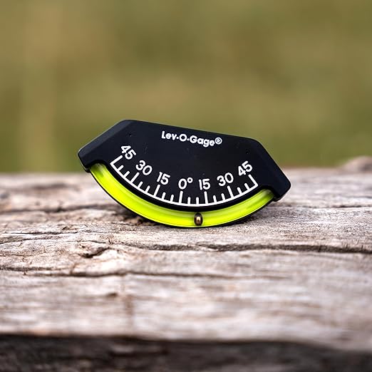 Sun Company 201-F Lev-o-gage Inclinometer | USA-Made Level Gauge for Off-Road Vehicle, Jeep, Truck, RV, Camper, Trailer, or Boat