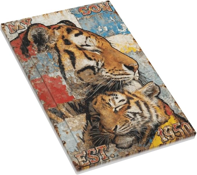 Bvtewkhz Tiger Vintage No Device Single Blank Decorative Outlet Covers Light Switch Plate Electrical Receptacle Switchplate For Bathroom Kitchen Bedroom