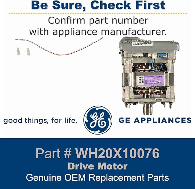 GE WH20X10076 Genuine OEM Motor & Inverter Assembly for GE Washing Machines