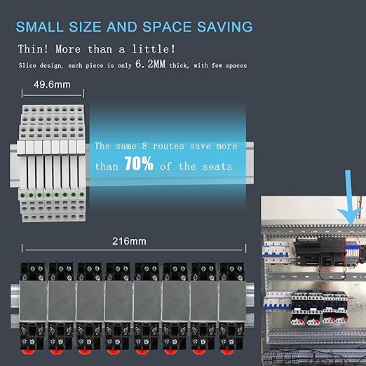 ZJWZJH Miniature Power Relay 12V DC/AC HF41F/12-ZS 5 Pin 1NO 1NC 6A SPDT, Socket Base with LED Indicator 41F-1Z-C2, with DIN Rail, 3Pcs Electromechanical Relays