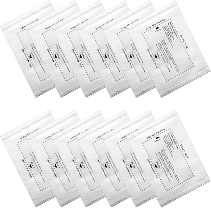 Ansoon 24 Pack Paper Shredder Lubricant Sheets, Paper Shredder Sharpening & Lubricating Sheets