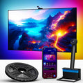 Ailofy Smart TV LED Backlight with Camera for 55-70 inch Screens, 12.48ft LED Strip Lights Sync to Screen & Music, Color Changing Lights Work with Alexa & Google Assistant, App Control