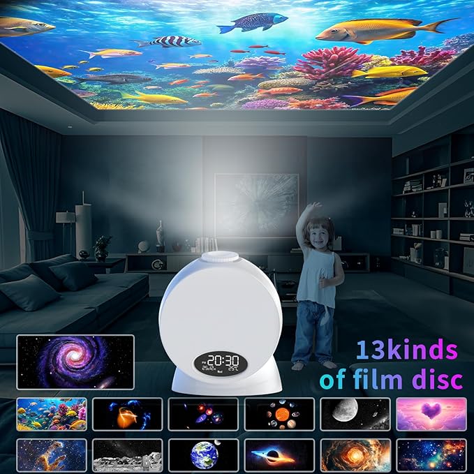 Rusoso Galaxy Projector, Planetarium Star Projector for Bedroom,13 in 1 Film Discs 4K HD Night Light,for Space for Kids Adults Bedroom Decor Birthday Gift,Christmas Gifts for Adults