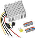 20A 240W Golf Cart DC 18V 20V 24V 36V 48V to DC 12V Converter Step Down Voltage Regulator Reducer Buck Power Converter Waterproof Transformer with Fuse(Input Voltage DC18V-58V)