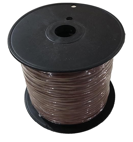 eastwire 18/6 250ft Thermostat Doorbell HAVC Heating Control Cable Wire, 100% Solid Copper Conductors CL2 ETL Listed, UV Resistant RoHS for Indoor/Outdoor Low Voltage Applications Use,Brown