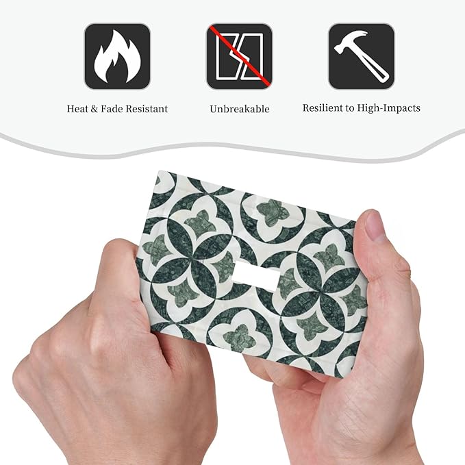 Bvtewkhz Green Luxury Modern Cubic Marble 1 Gang Single Toggle Decorative Light Switch Covers Electrical Faceplate Switch Plates for Bathroom Kitchen Home