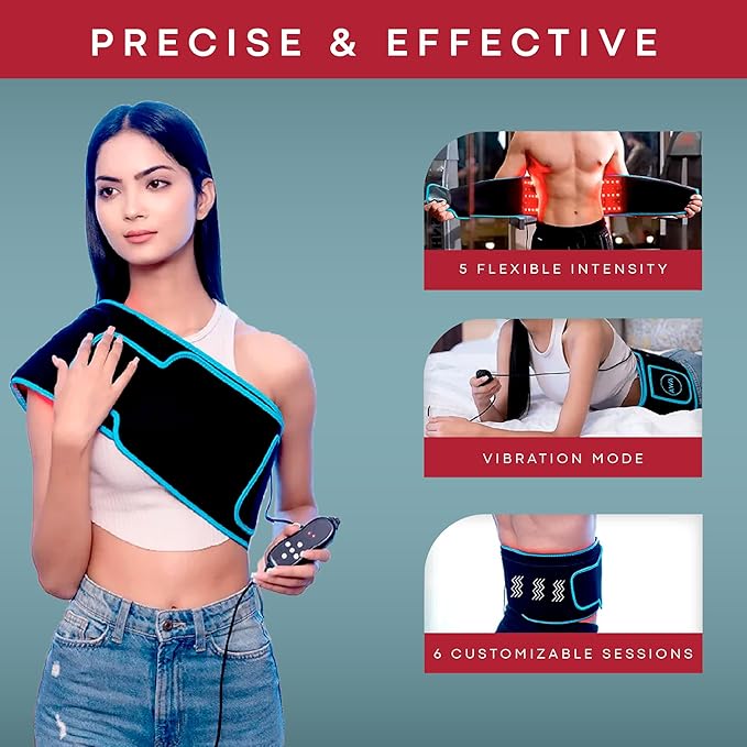 Red Light Therapy for Body – Infrared Heating Pad with 105 LEDs – FSA HSA Eligible Wearable Red Light Therapy Belt for Relaxation, Recovery & Comfort – Infrared Light Therapy Device,