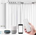 Quoya QL600 Smart Electric Curtain Track, Motorized Motor, Adjustable Track Length, Compatible with Alexa, Google, Siri, Apple Watch (up to 275 inches (7 metres) (Wall Brackets NOT Included)