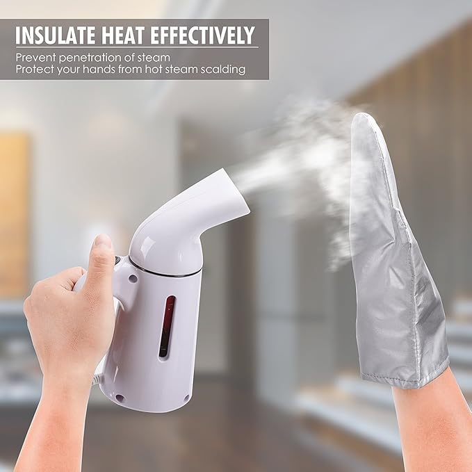 Tingtio Garment Steamer Ironing Gloves Mitt Anti Steam Gloves Durable Heat Resistant Waterproof Protective Ironing Glove for Steaming Clothes