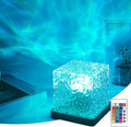 citosisk Aurora Borealis Night Light Projector, Aurora Dreamscape Projector, Magical Northern Lights for Your Room, 3/16 Colors Ambient Dynamic Wave Cube Lamp with Remote (16 Colors Plug-in, Plastic)