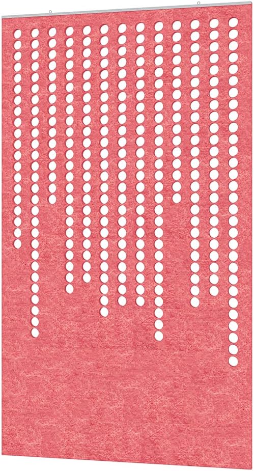 Escape Acoustic Wall Art | Matrix Design | Suspended Sound Proofing Panels | Eco-Friendly Recycled Material | 4X7 | Orange Yellow