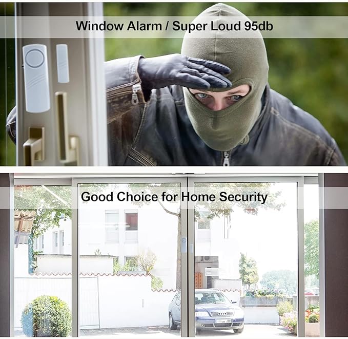 Door Window Alarm, 90DB Door Alarms for Kids Safety, Door Window Burglar Alarm-Window Pool Alarms for Home (15 Pack)