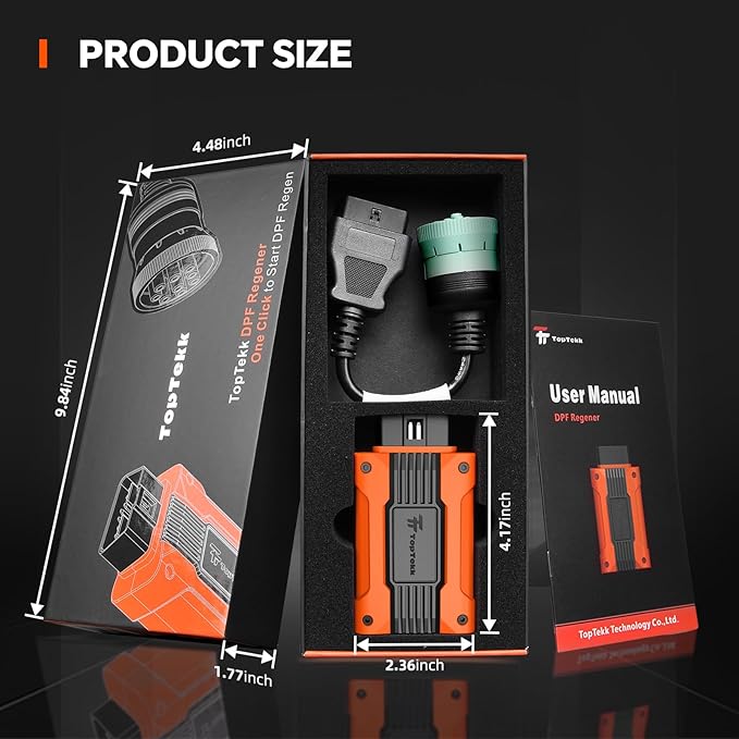 TopTekk for DPF Reset and Regeneration Tool, Compatible with Caterpillar Engines, Emergency Regeneration and DPF Error Code Clearing