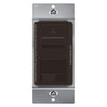 TOPGREENER Kalide Light Switch and 3-Speed Ceiling Fan Control Combo, in Wall Light and Fan Combination Switch, Single Pole, 2.5A, 720W, Neutral Wire Not Required, TGSFS3-BR, Brown