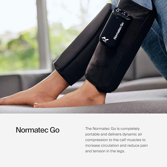 Hyperice Normatec Go Calf - Recovery System with Patented Dynamic Compression Massage Technology - Targeted Relief for Pain and Inflammation - FSA-HSA