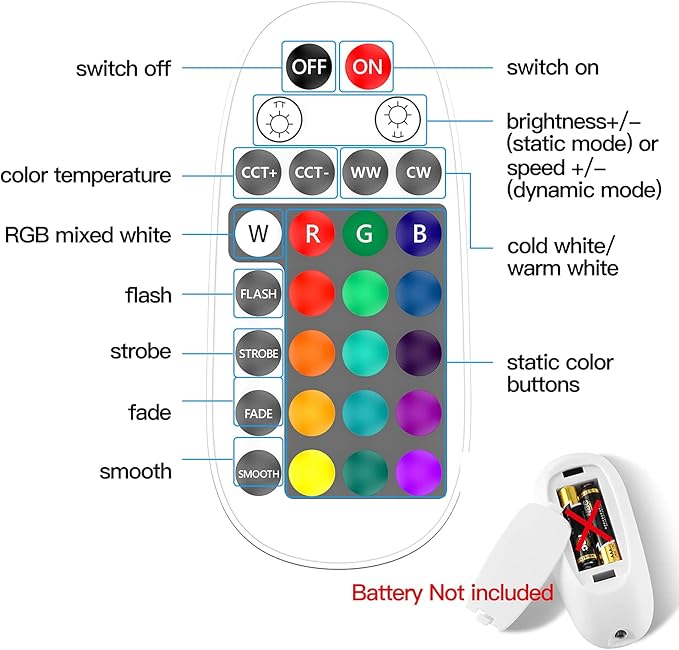 VANANCE Smart Can Light 6 Inch, Multicolorred, Dimmeble, 2700K-6500K CCT Selectable, RGB Remote LED Recessed Lighting 4 Pack, WiFi & Bluetooth LED Downlight, Compatible with Alexa Google Home