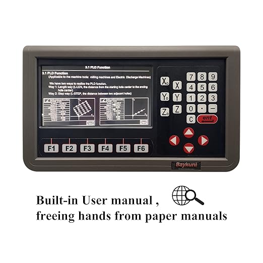 Baykunl 3 Axis DRO Digital Readout for Metal Milling Machine Lathe Machine Tool 470mm+970mm+270mm Magnetic Scale 5um IP67 Sealing Protection 18" x 38" x 10 "