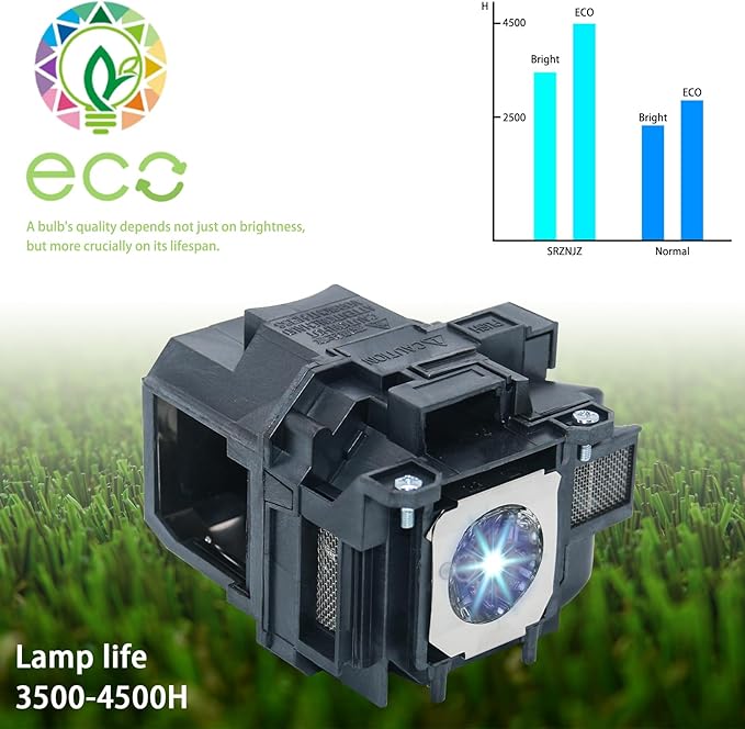 SRZNJZ ELP78 Original Replacement Projector Lamp Bulb for Epson ELPLP78 PowerLite Home Cinema 2000 2030 2040 2045 730HD 740HD EX7230 EX7235 EX5220 EX3220 EX5230 EX6220 EX7220 VS230 VS330