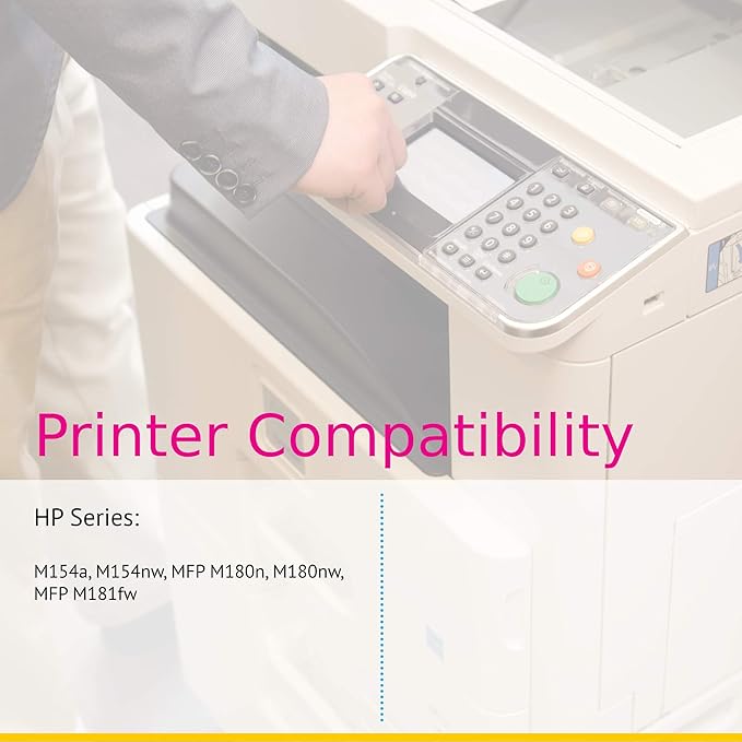 CS Replacement Toner Cartridge Compatible with HP 204A CF511A Cyan CF513A Magenta CF512A Yellow Color Pro MFP M180 MFP M180nw MFP M180n MFP M181fw MFP M154a 3 Color Set
