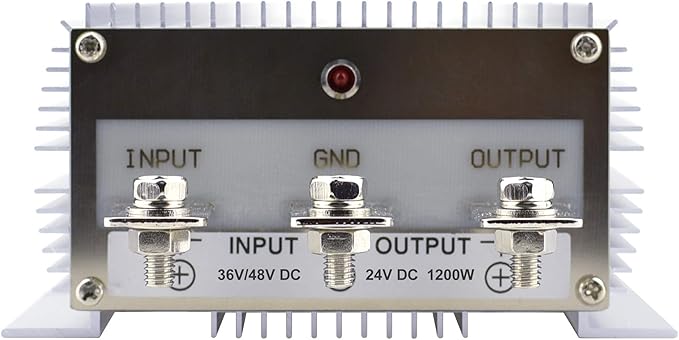 Cllena DC 36V 48V Step Down to 24V 50A 1200W Converter Voltage Reducer, Waterproof DC/DC Buck Transformer Power Supply