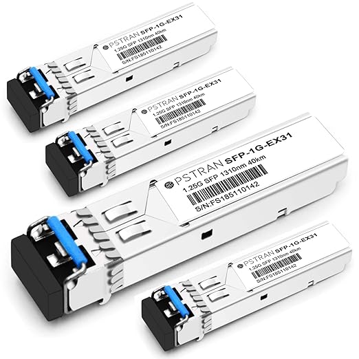 OPSTRAN 1000BASE-EX SFP Optical Transceiver Module Compatible with Extreme Networks I-MGBIC-GLX-40 1310nm 40km DDM Duplex LC SMF 4 Pack