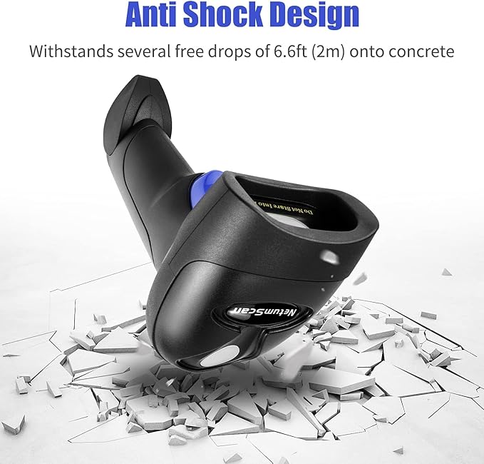 NetumScan USB 1D Barcode Scanner, Handheld Wired CCD Barcode Reader Supports Screen Scan UPC Bar Code Reader for Warehouse, Library, Supermarket